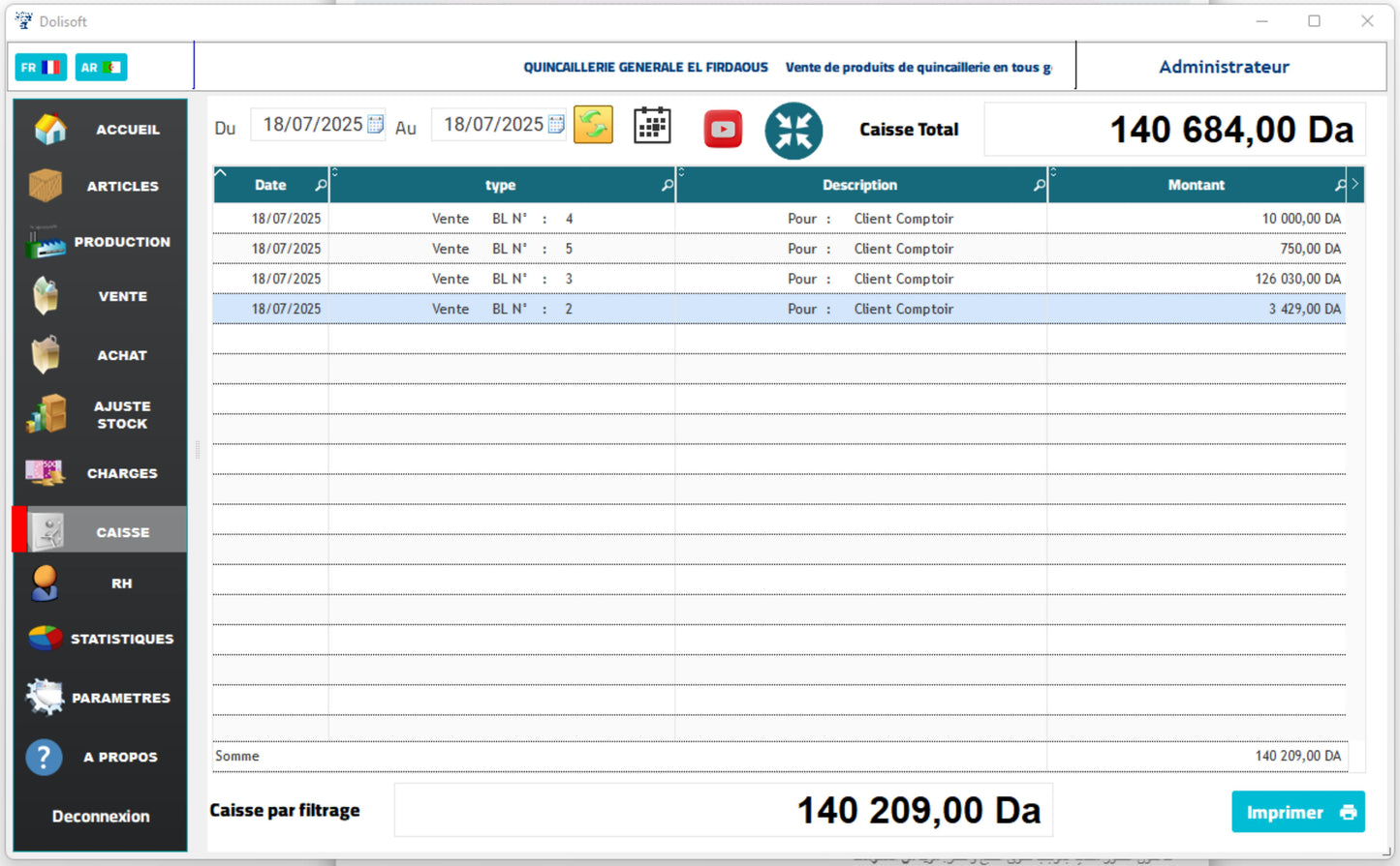 Dolisoft PRO – أقوى برنامج لمؤسستك أو متجرك PROMO 2 LICENCES رخصتين