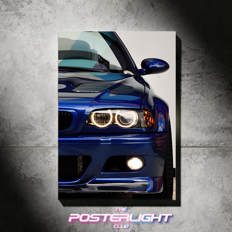 POSTER LUMINEUX BMW E46 M