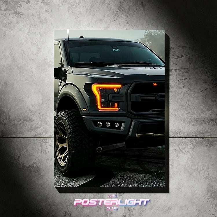 POSTER LUMINEUX  FORD RAPTOR