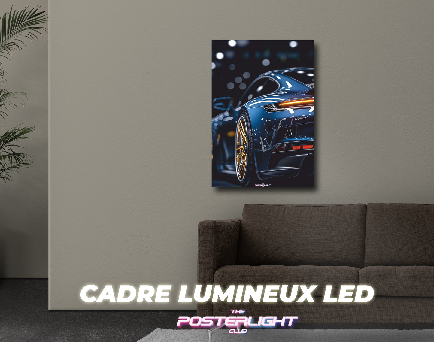 CADRE LUMINEUX LED 3D M POSTER