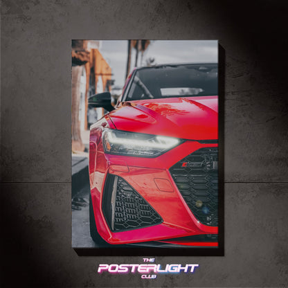 POSTER LUMINEUX  AUDI RS7