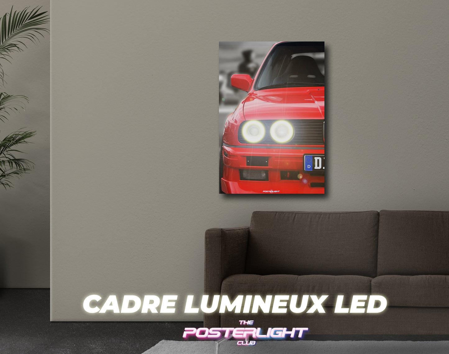 CADRE LUMINEUX LED 3D M POSTER